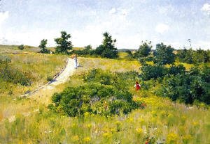 William Merritt Chase - Shinnecock Landscape with Figures