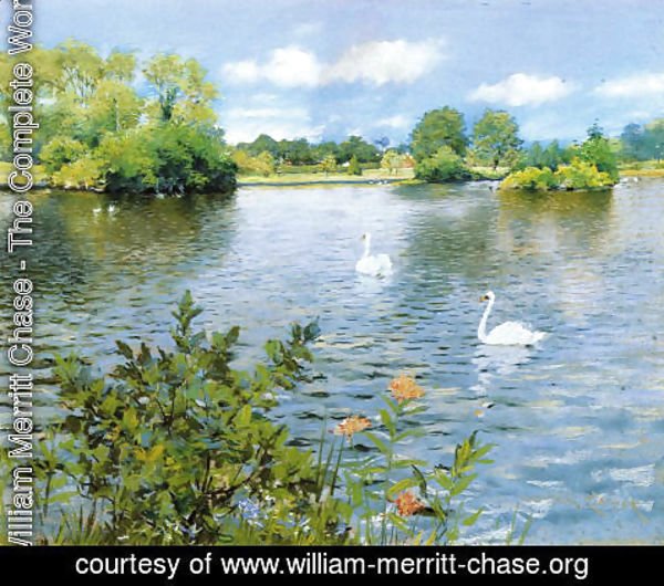 William Merritt Chase - A Long Island Lake