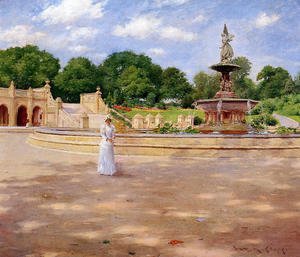 William Merritt Chase - An Early Stroll in the Park