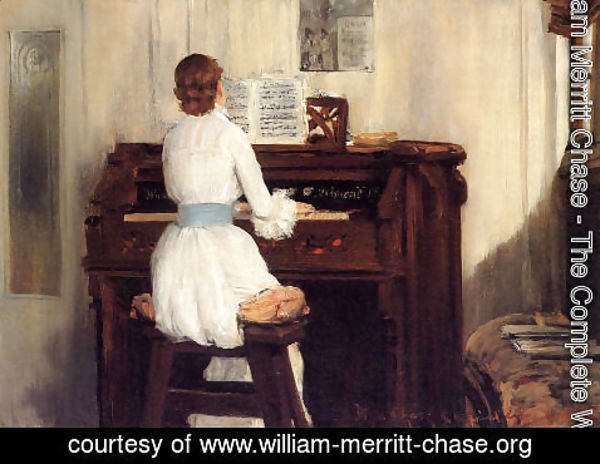 William Merritt Chase - Mrs. Meigs at the Piano Organ