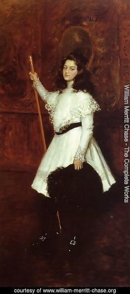 William Merritt Chase - Portrait of Irene Dimock