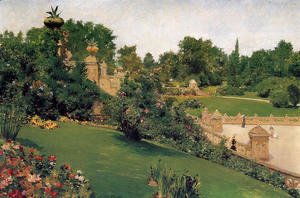 William Merritt Chase - Terrace at the Mall, Cantral Park