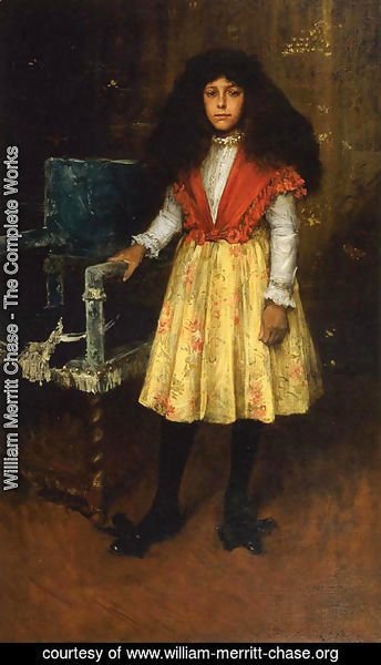 William Merritt Chase - Portrait of Erla Howell (aka Little Miss H.)