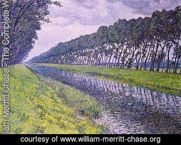William Merritt Chase - Canal in Flanders 1894 2