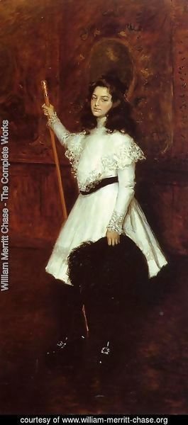 William Merritt Chase - Girl in White (aka Portrait of Irene Dimock) 1898-1901