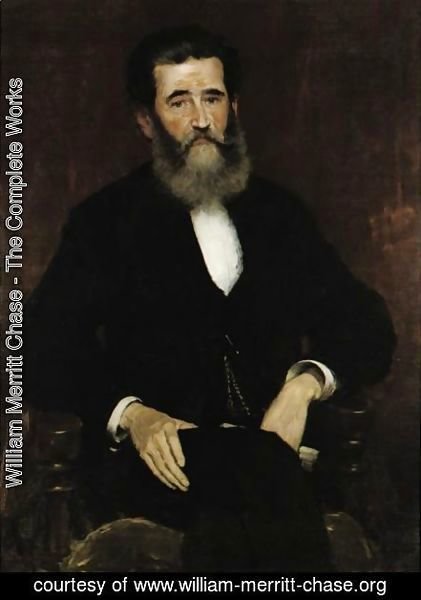 William Merritt Chase - Portrait Of Louis Prang