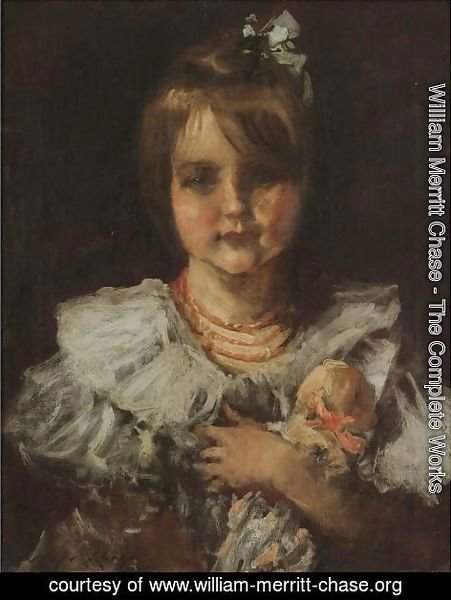 William Merritt Chase - Portrait Of Helen