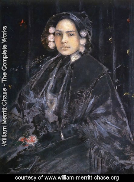 William Merritt Chase - Portrait of Mrs. Julius Erson
