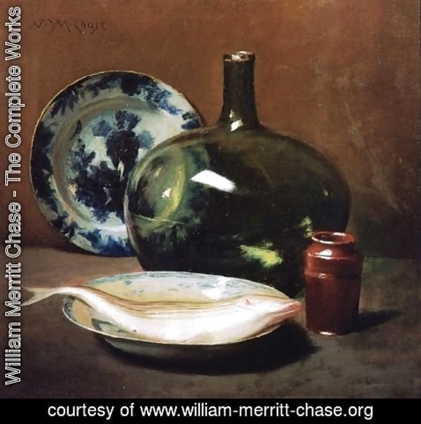 William Merritt Chase - Still Life with Fish 3