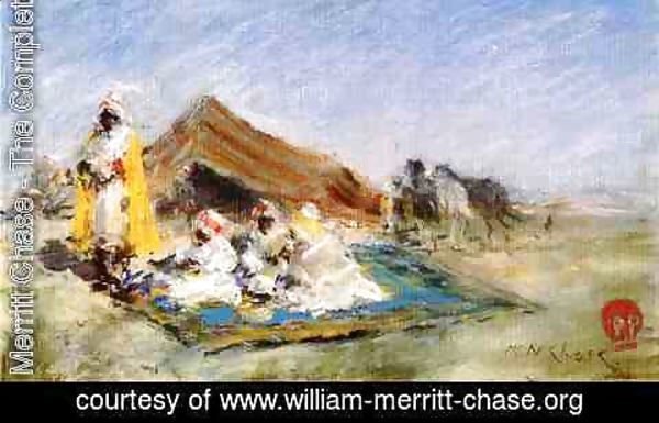 William Merritt Chase - Arab Encampment