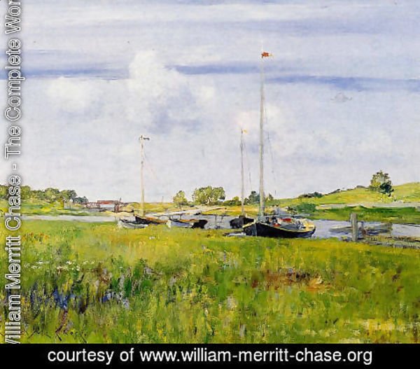 William Merritt Chase - At The Boat Landing