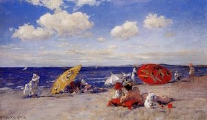 William Merritt Chase - At The Seaside