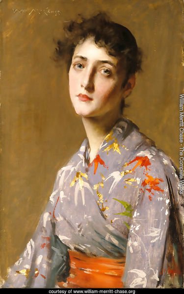 Girl In A Japanese Kimono