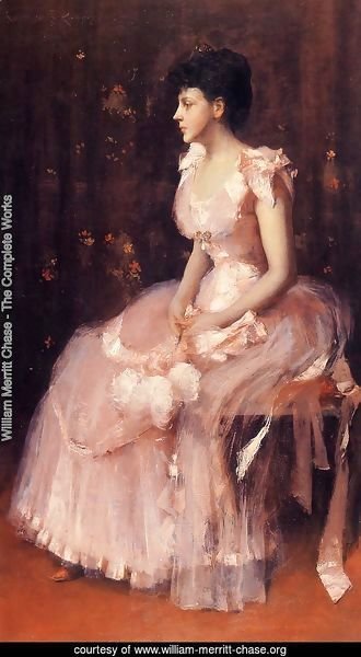 Portrait Of A Lady In Pink