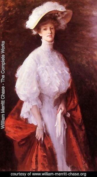 William Merritt Chase - Portrait Of Miss Frances V  Earle