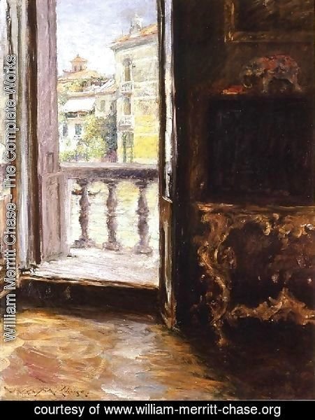 William Merritt Chase - Venetian Balcony